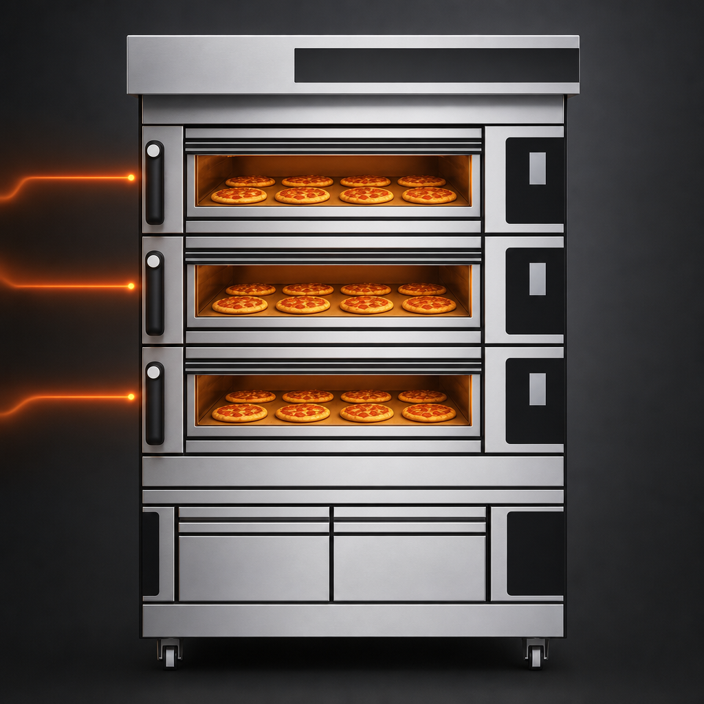 Three-Baking-Chamber Layout