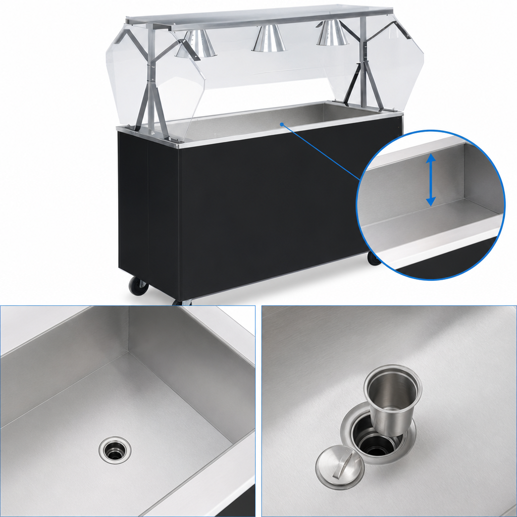 6-Inch Deep Cold Food Well