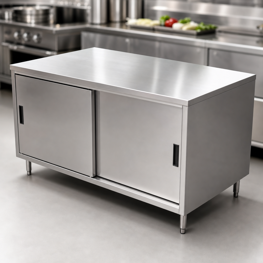 Flat Stainless Steel Prep Top
