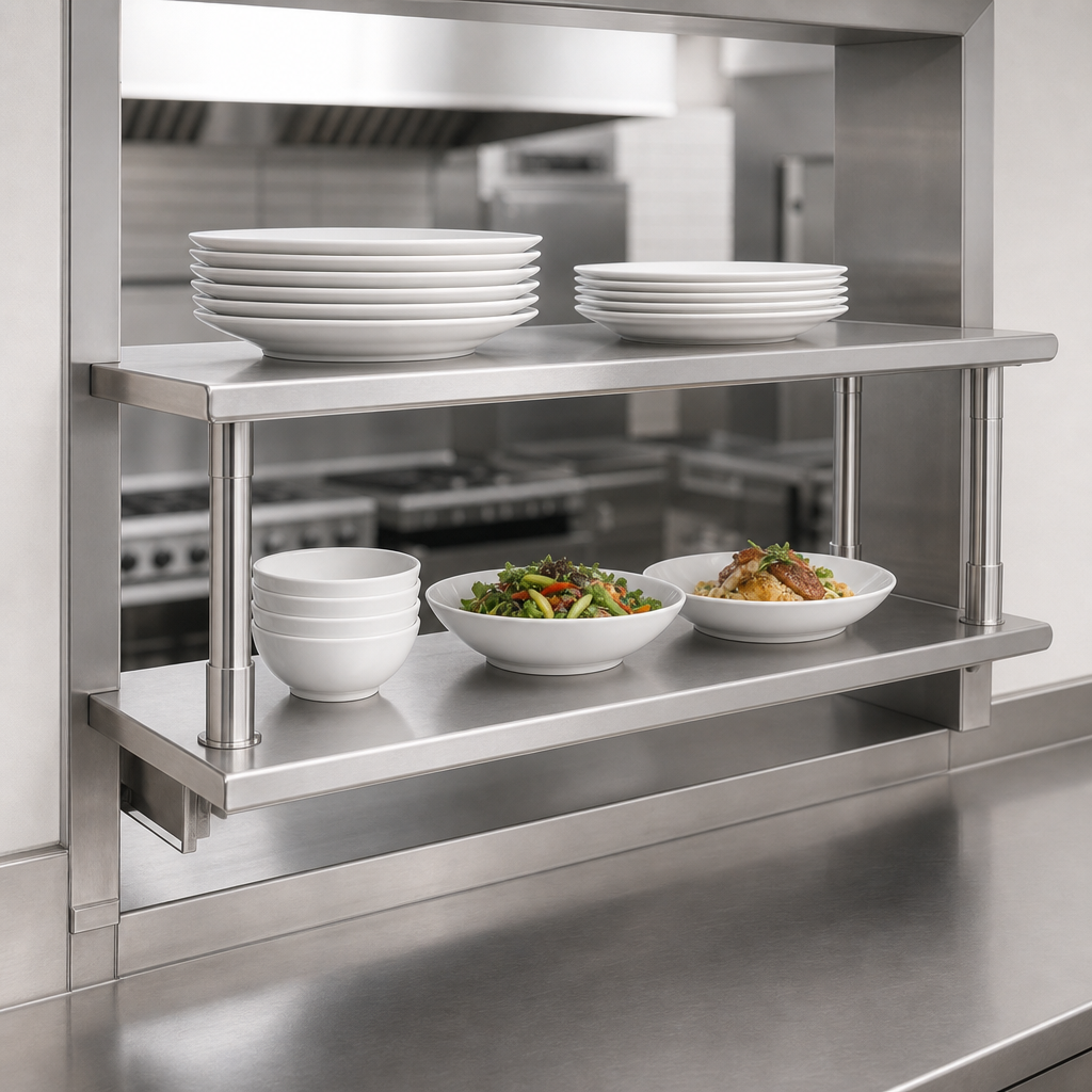 Pass-Thru Shelf With Overshelf