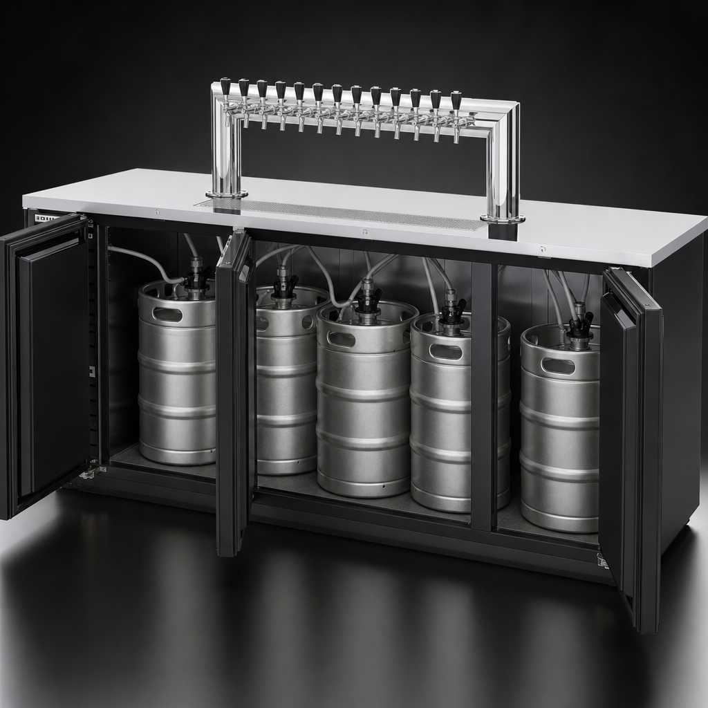 5 Half-Barrel Keg Capacity