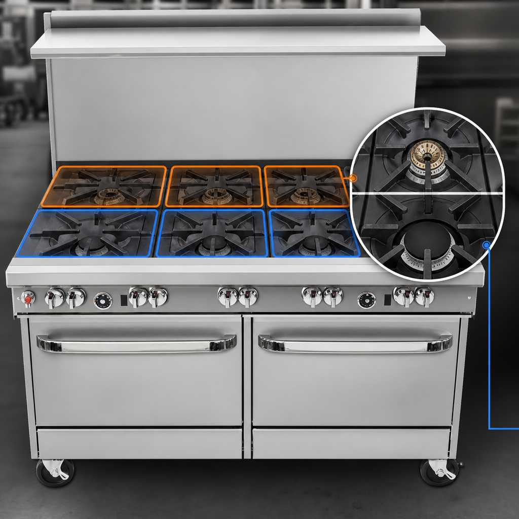 Six-Burner Top