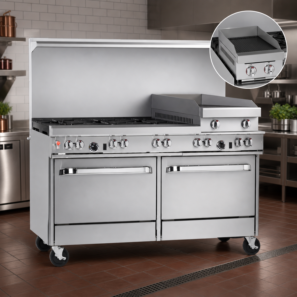 Raised Griddle/Broiler