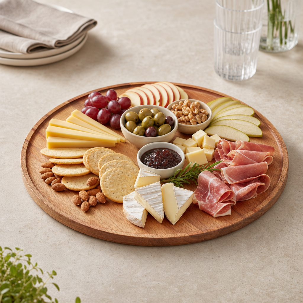 Round Serving Board