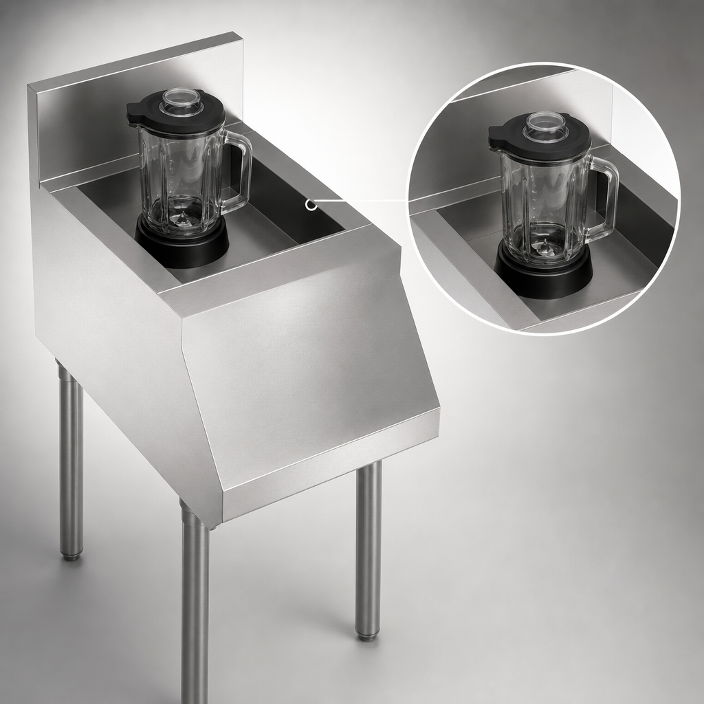 Flat Top With Recessed Blender Shelf