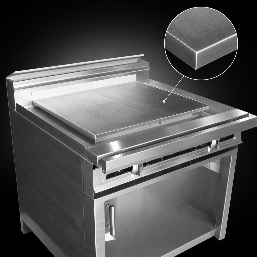 5/8-Inch Polished Steel Plancha Plate