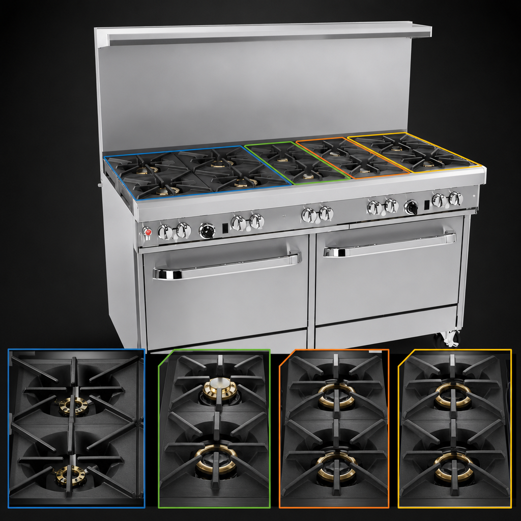 8-Burner Top Configuration