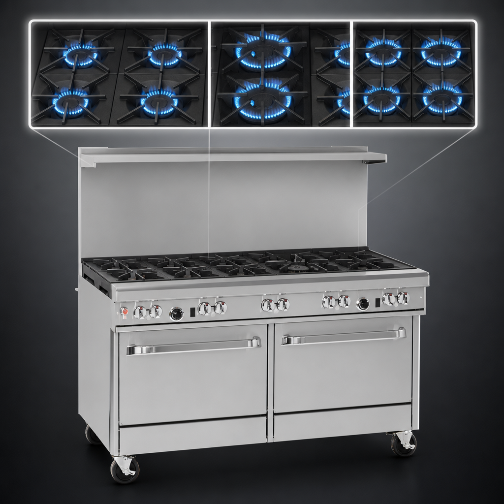 9 Open Burner Top