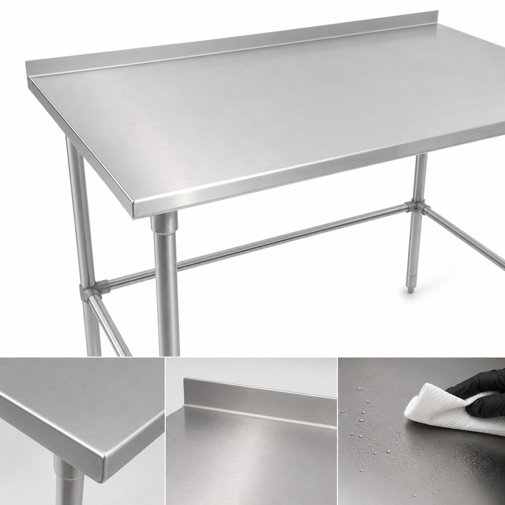 16-Gauge 300-Series Stainless Steel Top