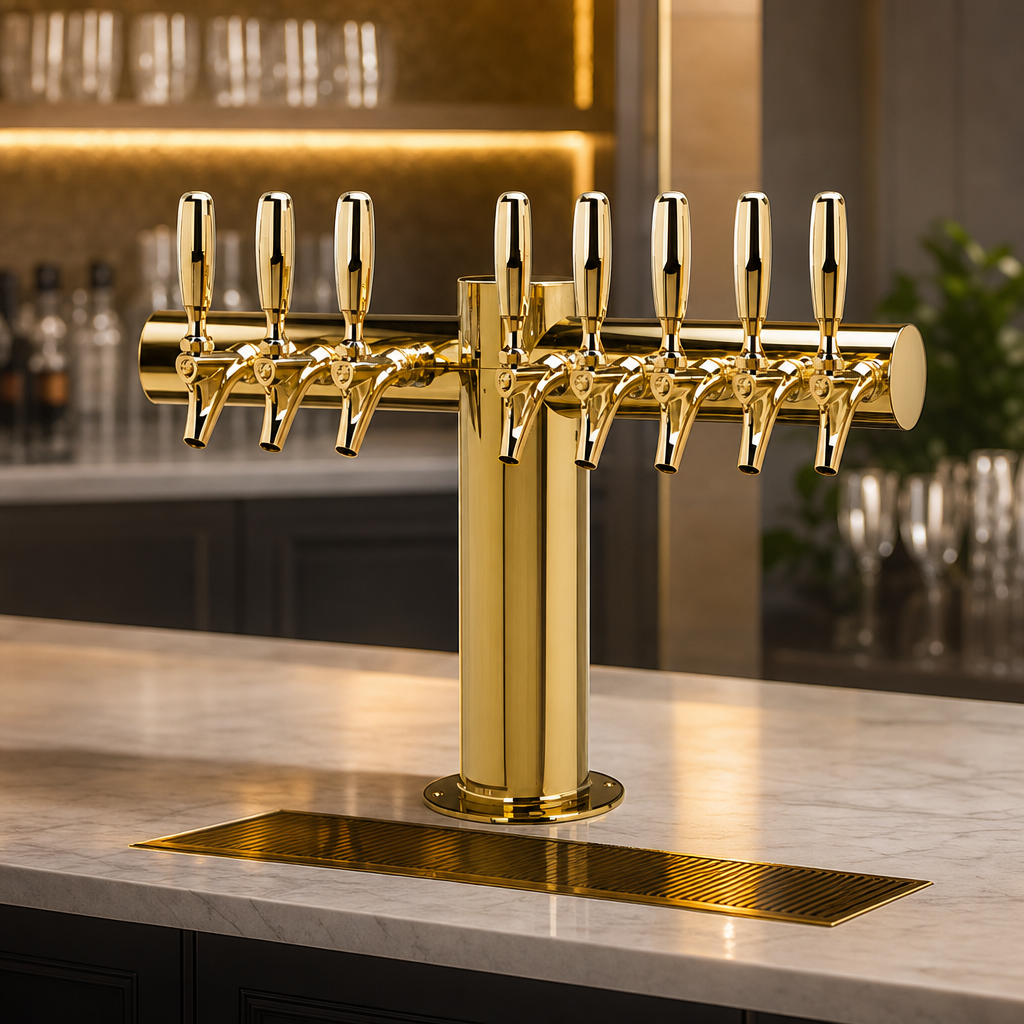 Eight-Faucet Countertop Design