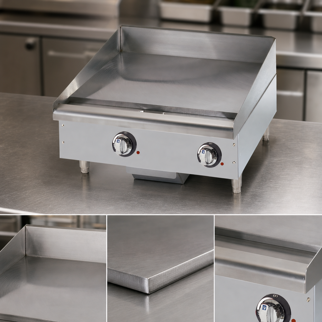 Thick Polished Steel Griddle Plate
