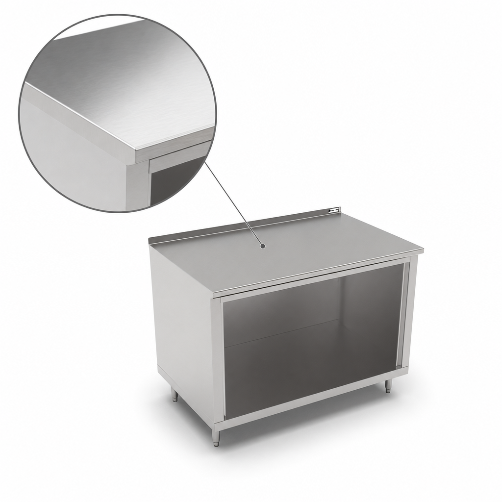 16-Gauge Stainless Steel Top