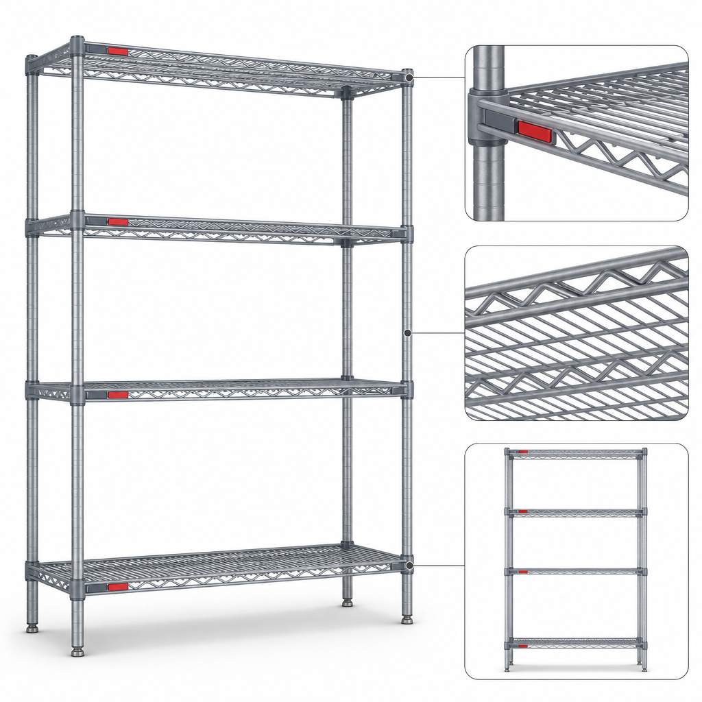 Patented QuadTruss Shelves