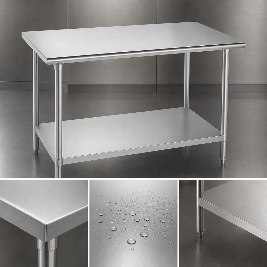 14-Gauge 304 Stainless Steel Top