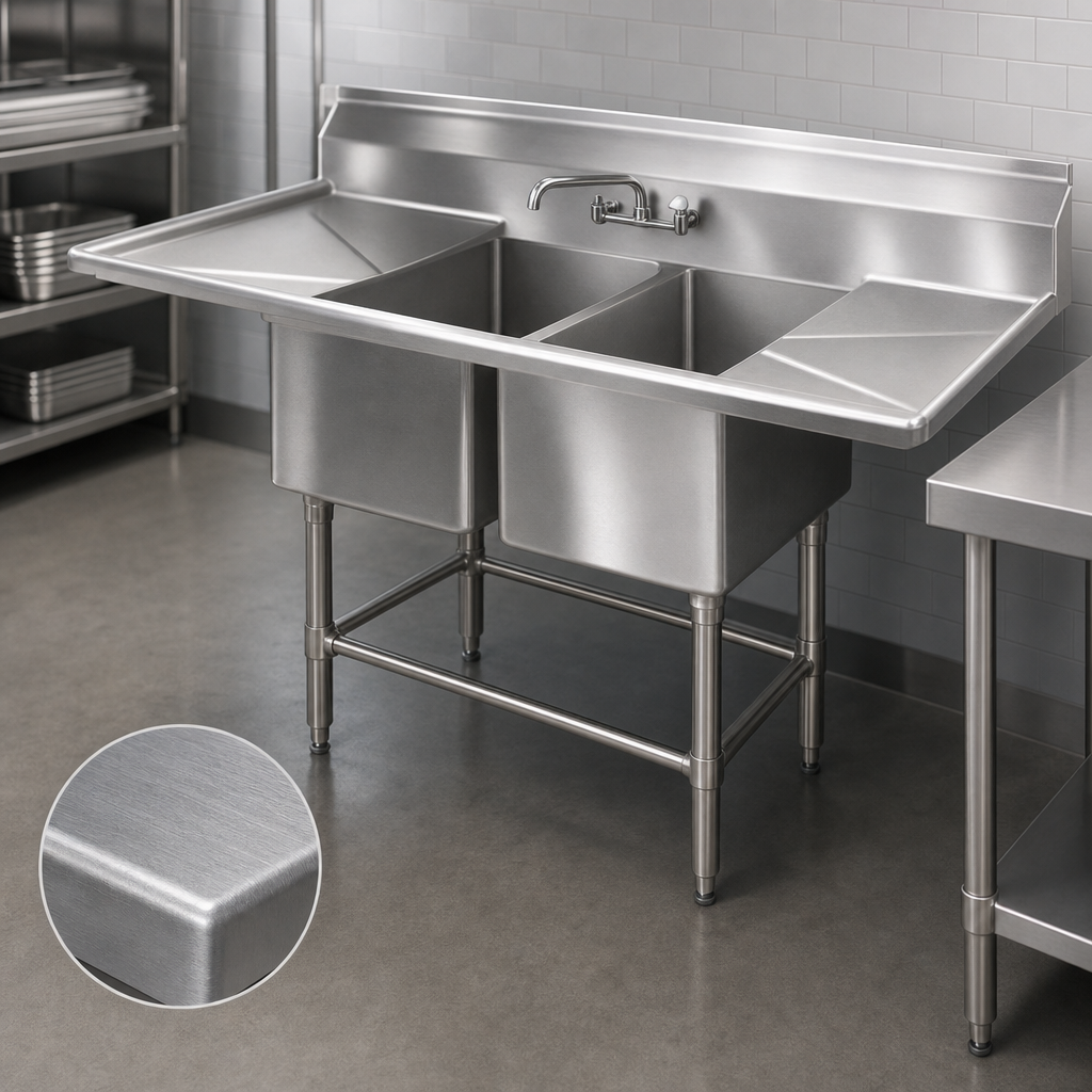 14-Gauge Stainless Steel Construction