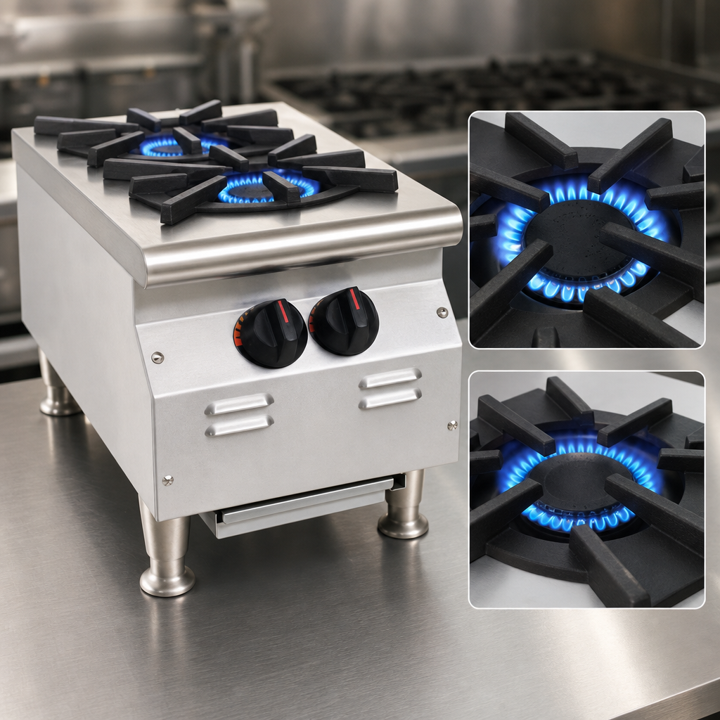 Two 25,000 BTU Star Burners