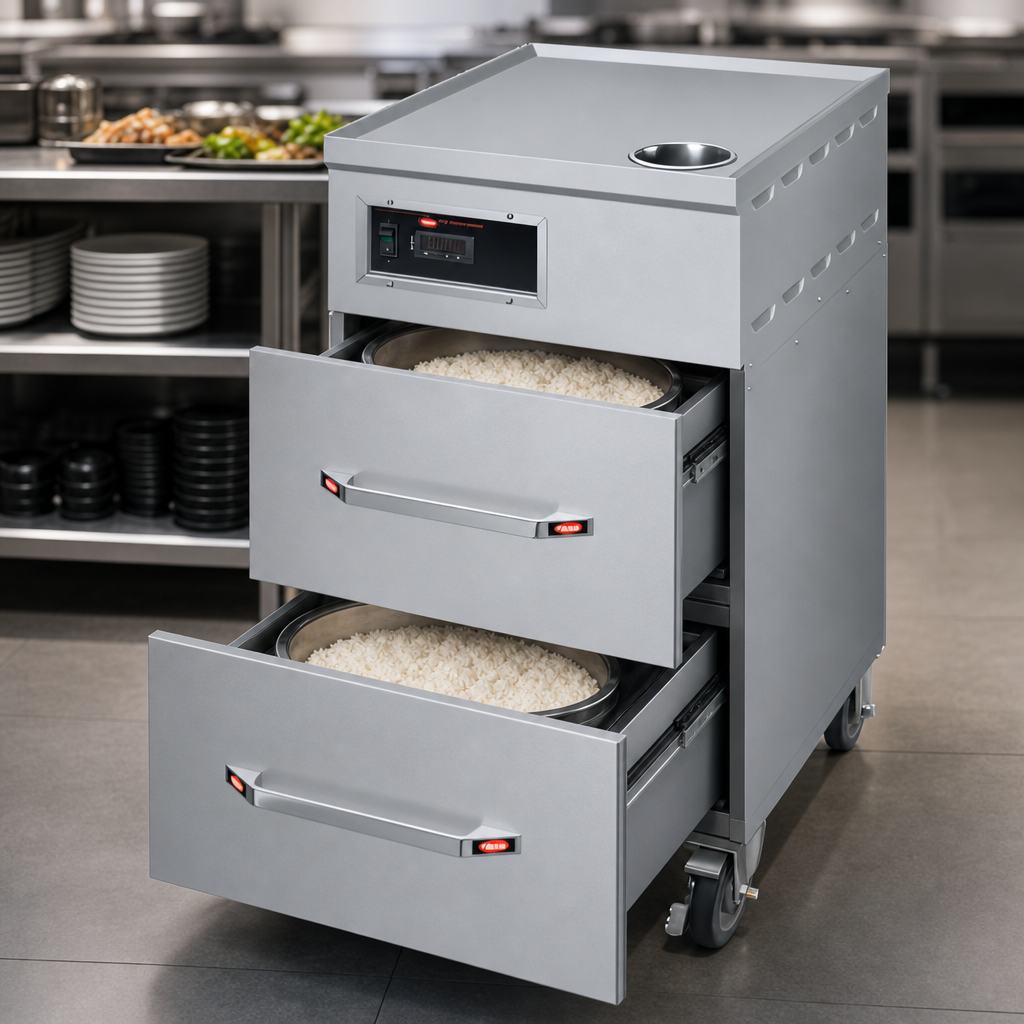 Two-Drawer Rice Holding