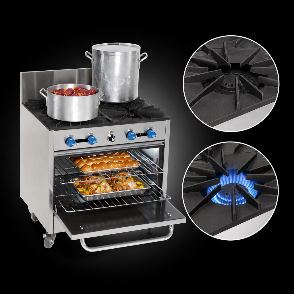 Two Open Top Burners