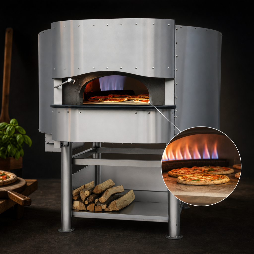 Gas-Fired Stone Hearth Design