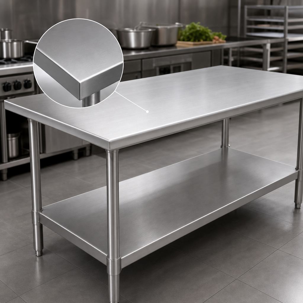 Heavy-Duty Stainless Steel Top