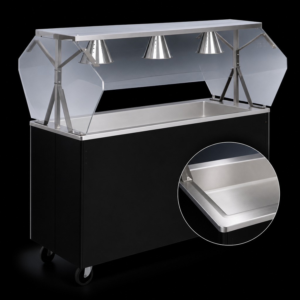 Seamless Stainless Steel Work Surface