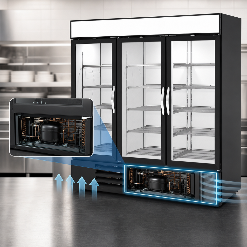 Bottom-Mounted Self-Contained Refrigeration