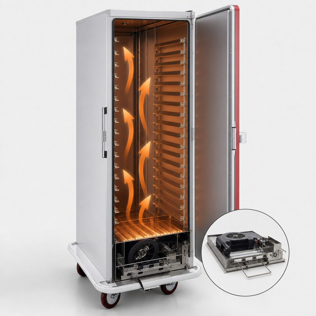 Bottom-Mounted Forced-Air Heating System