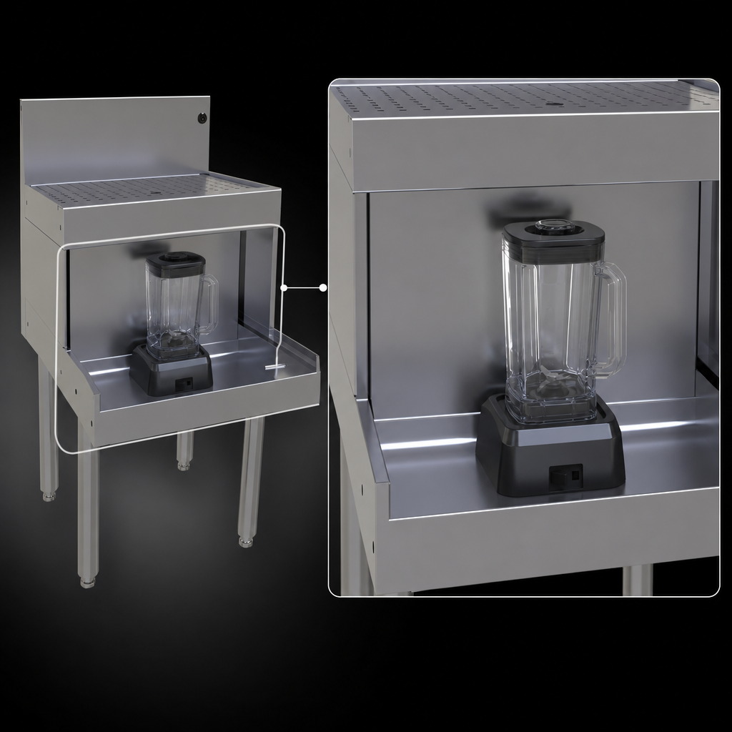 Recessed Blender Shelf