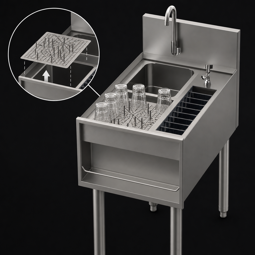 Removable Glass Rack