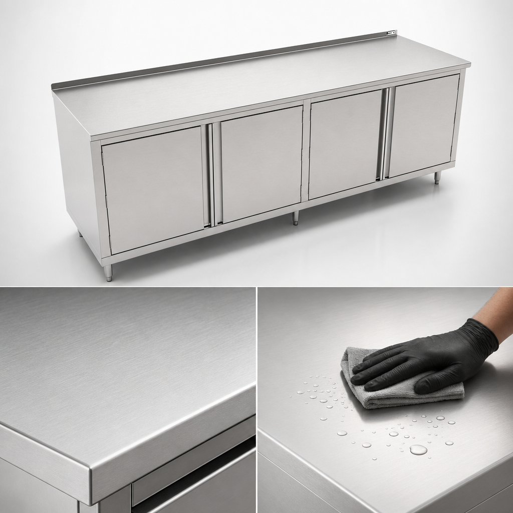 14-Gauge Type 300 Stainless Steel Top