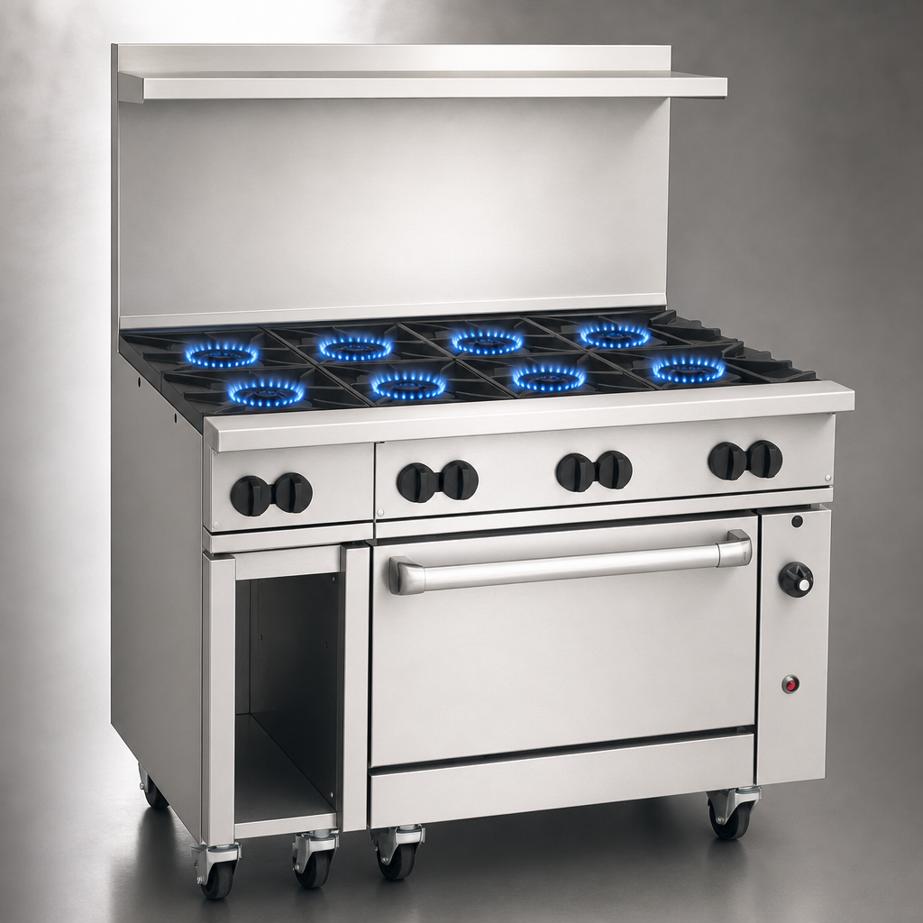 Eight Open Burners
