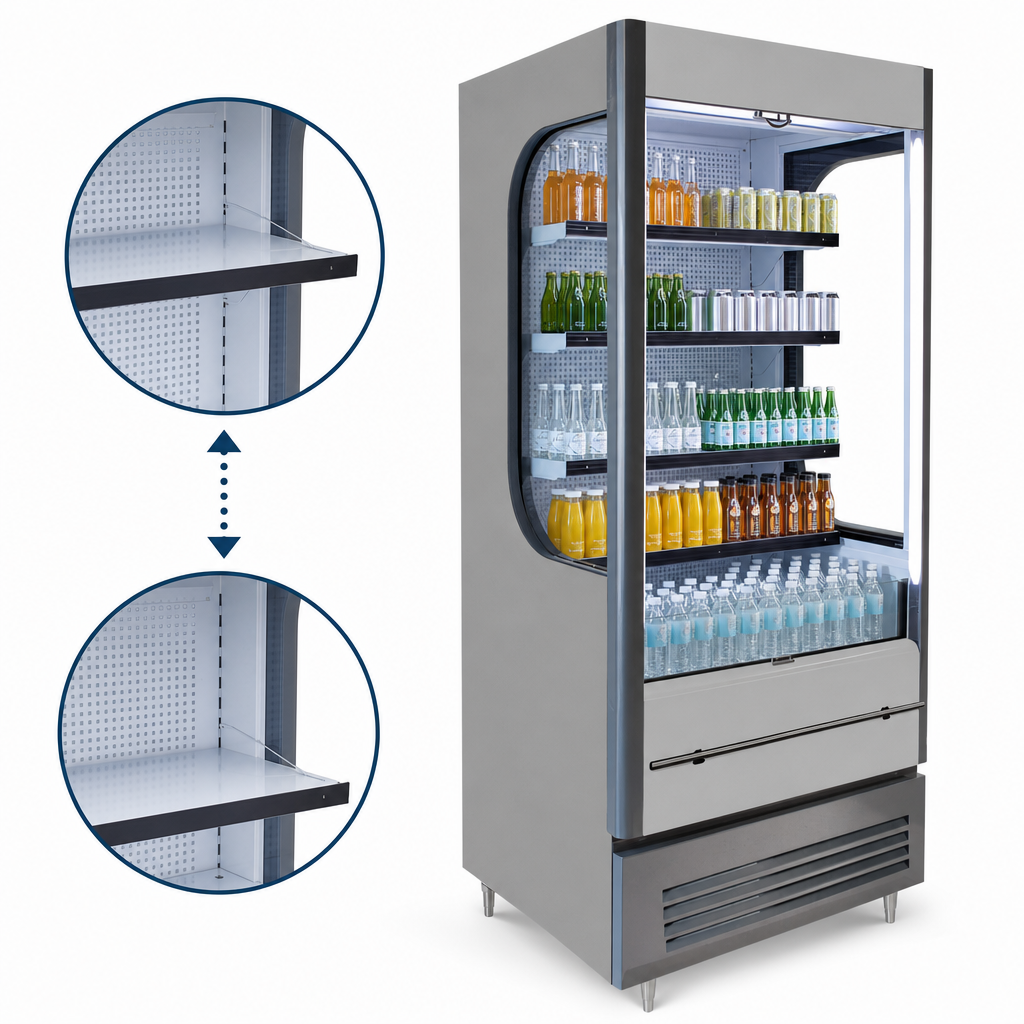 Five Shelves with Flexible Placement