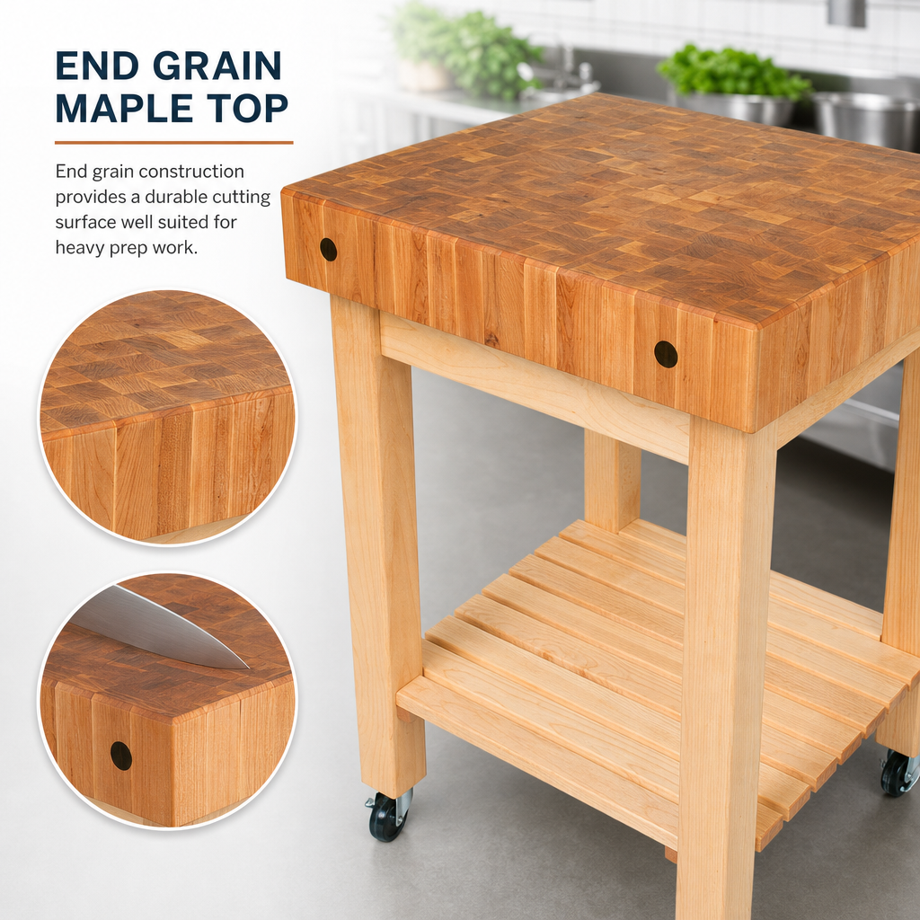 End Grain Maple Top