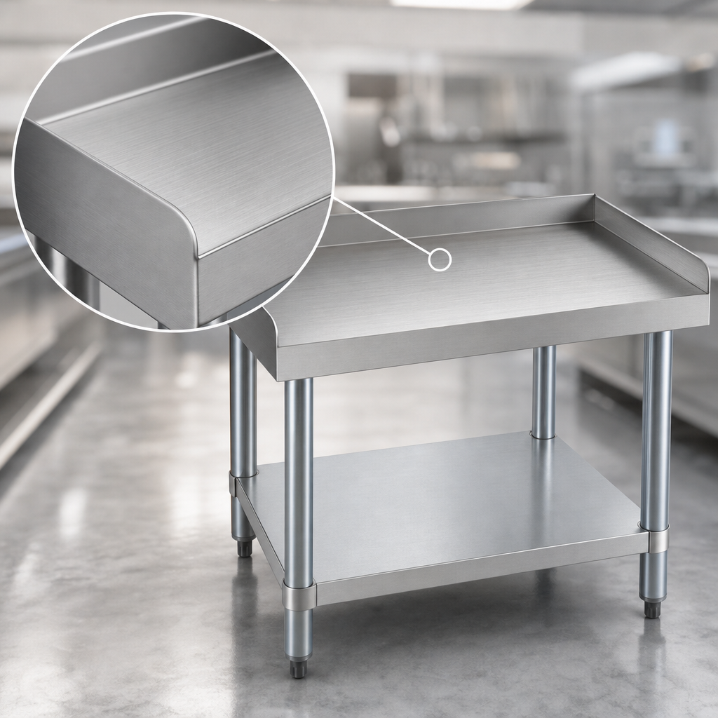16-Gauge 304 Stainless Steel Top