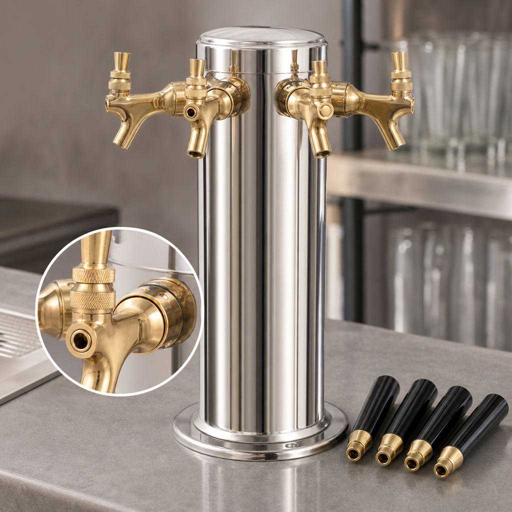 Brass Faucets Included