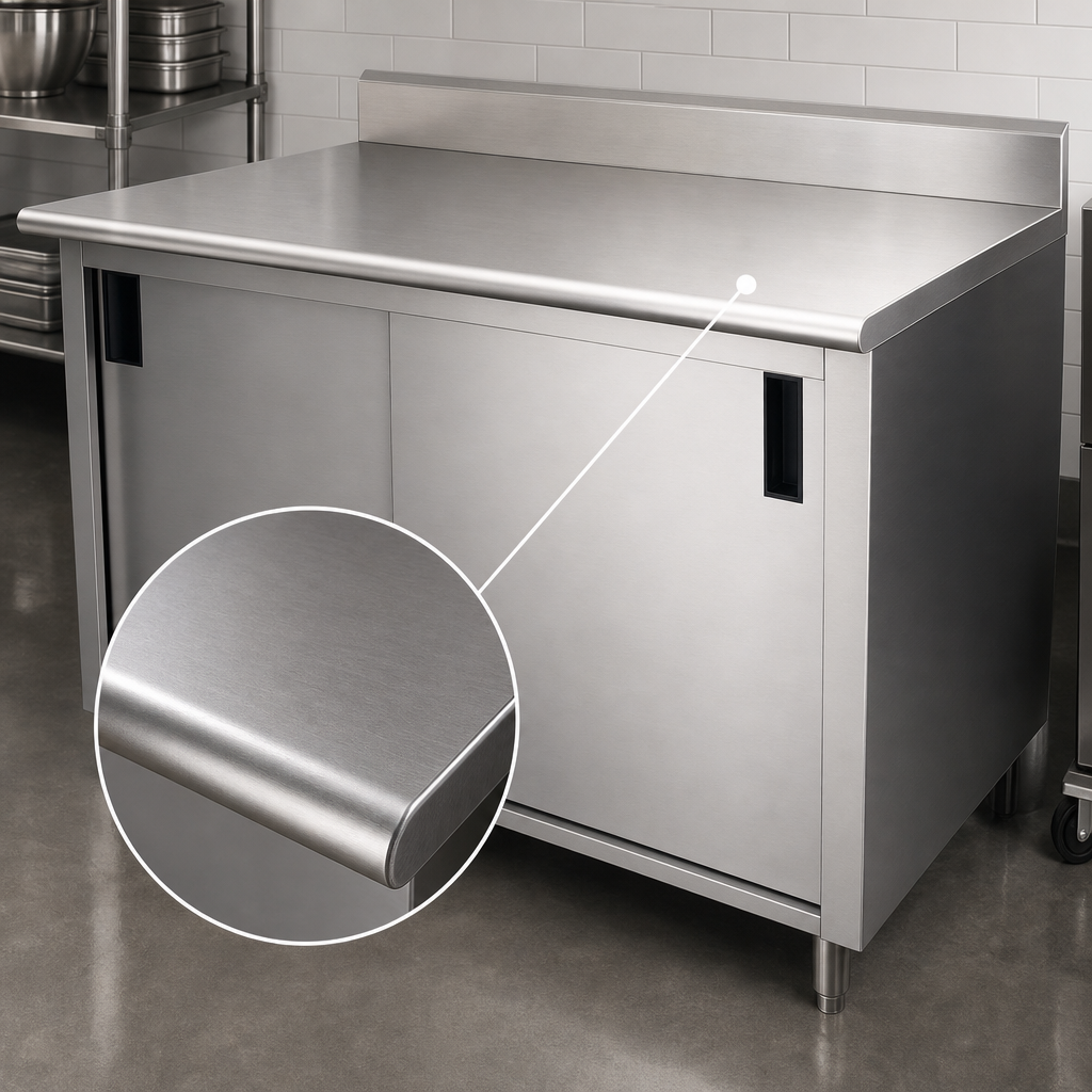 16-Gauge 304 Stainless Steel Top