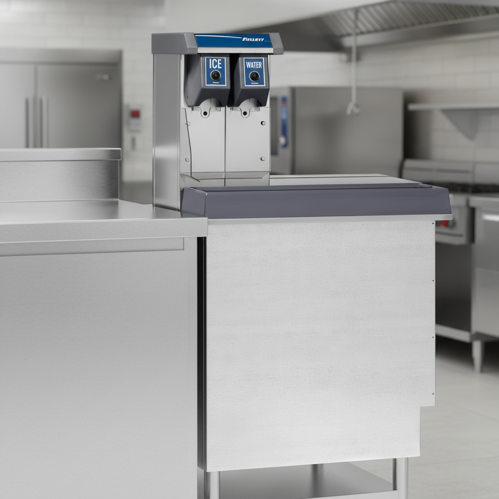 Showcasing its exceptional undercounter ice storage, this dispenser fits perfectly beneath standard 34-inch ADA-compliant counters.