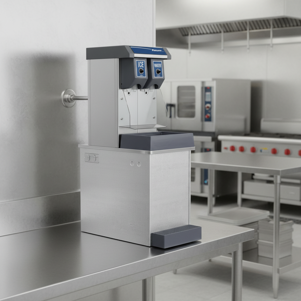 This low-profile ice and water dispenser integrates seamlessly with remote ice delivery systems, keeping your ice machine out of sight for an optimized workspace.