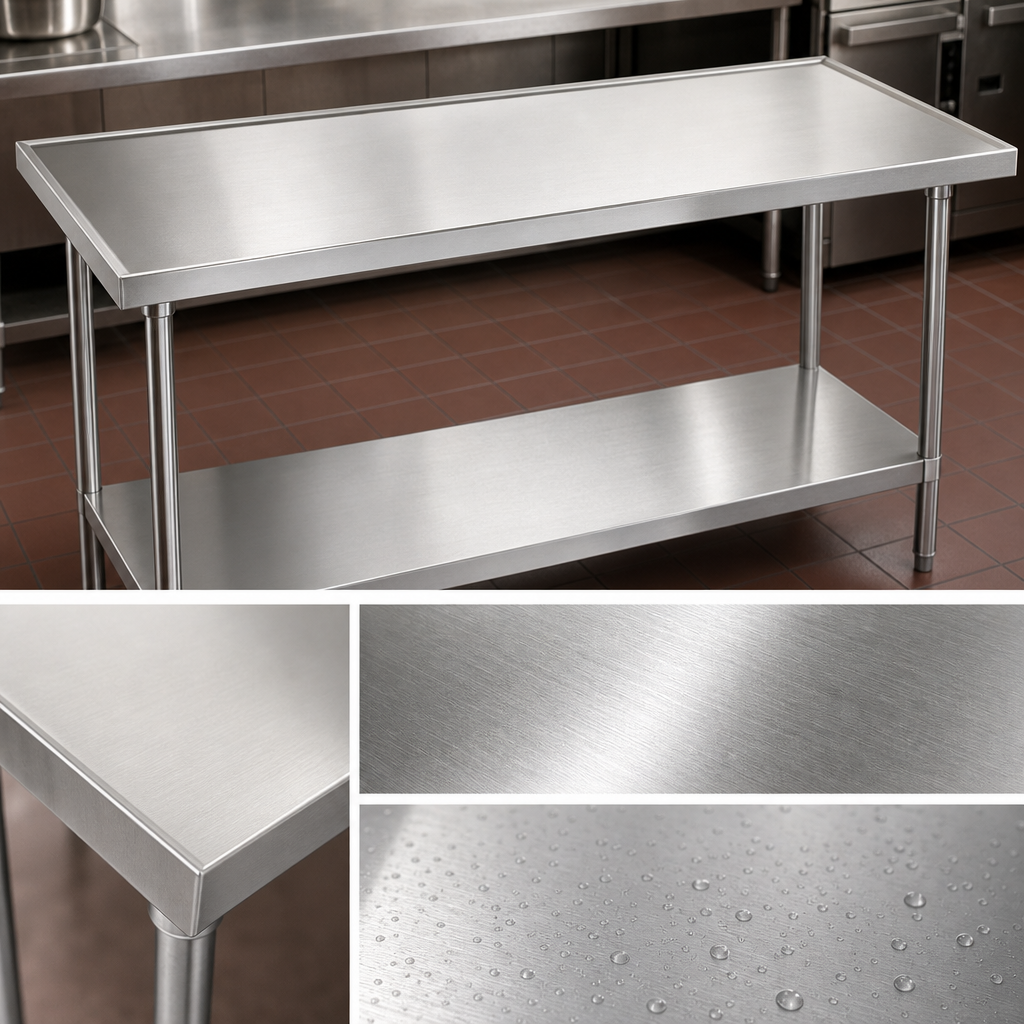 14-Gauge 304 Stainless Steel Top