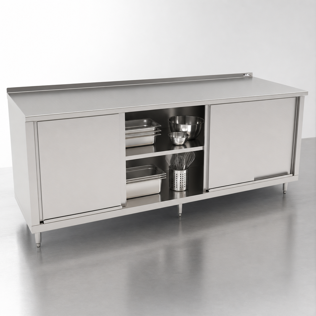 Cabinet Base With Sliding Doors