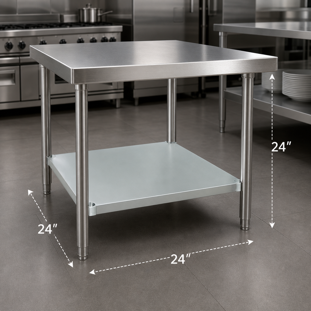 Fits 24 x 24 Inch Work Tables