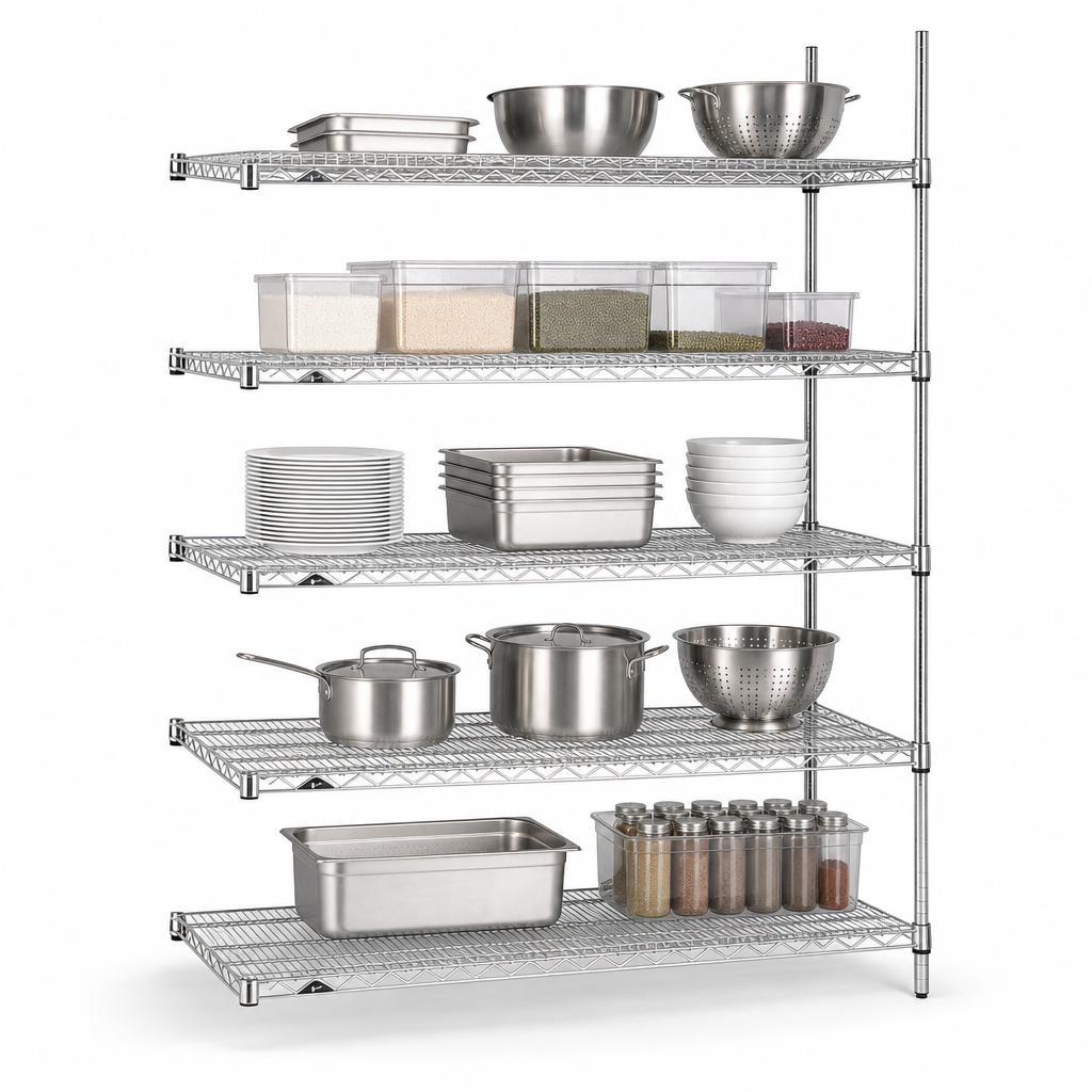 Five Wire Shelves