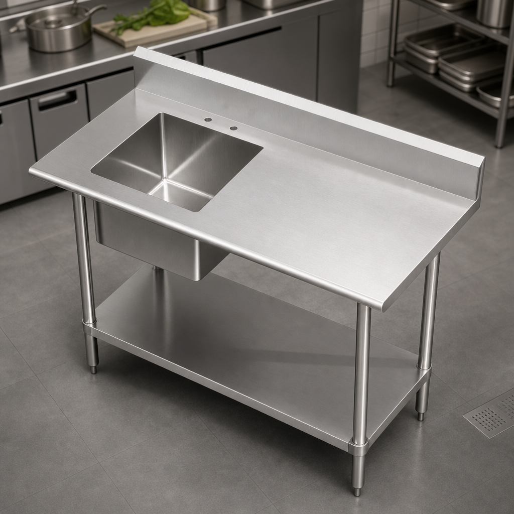 16-Gauge 304 Stainless Steel Top