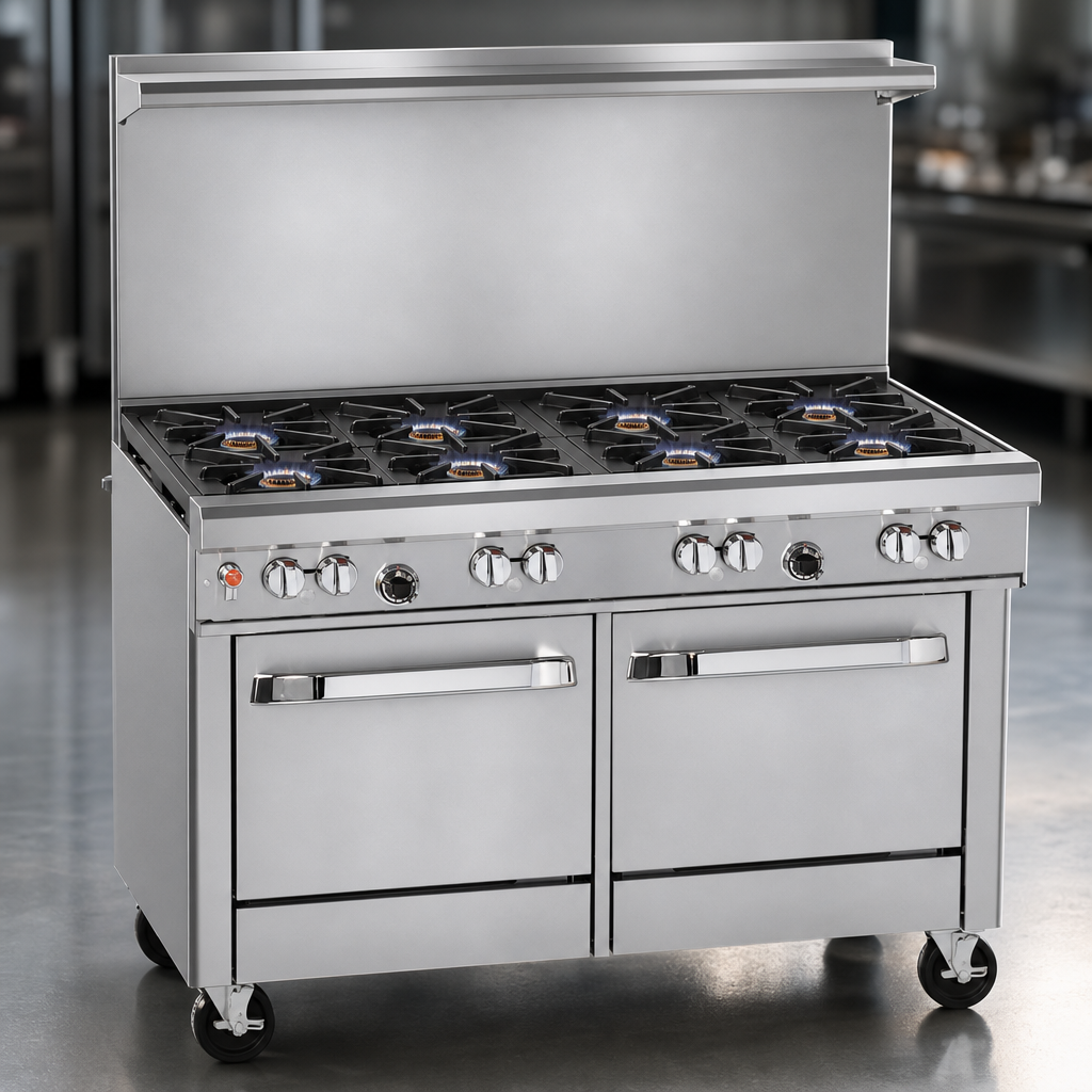 Eight Open Burners