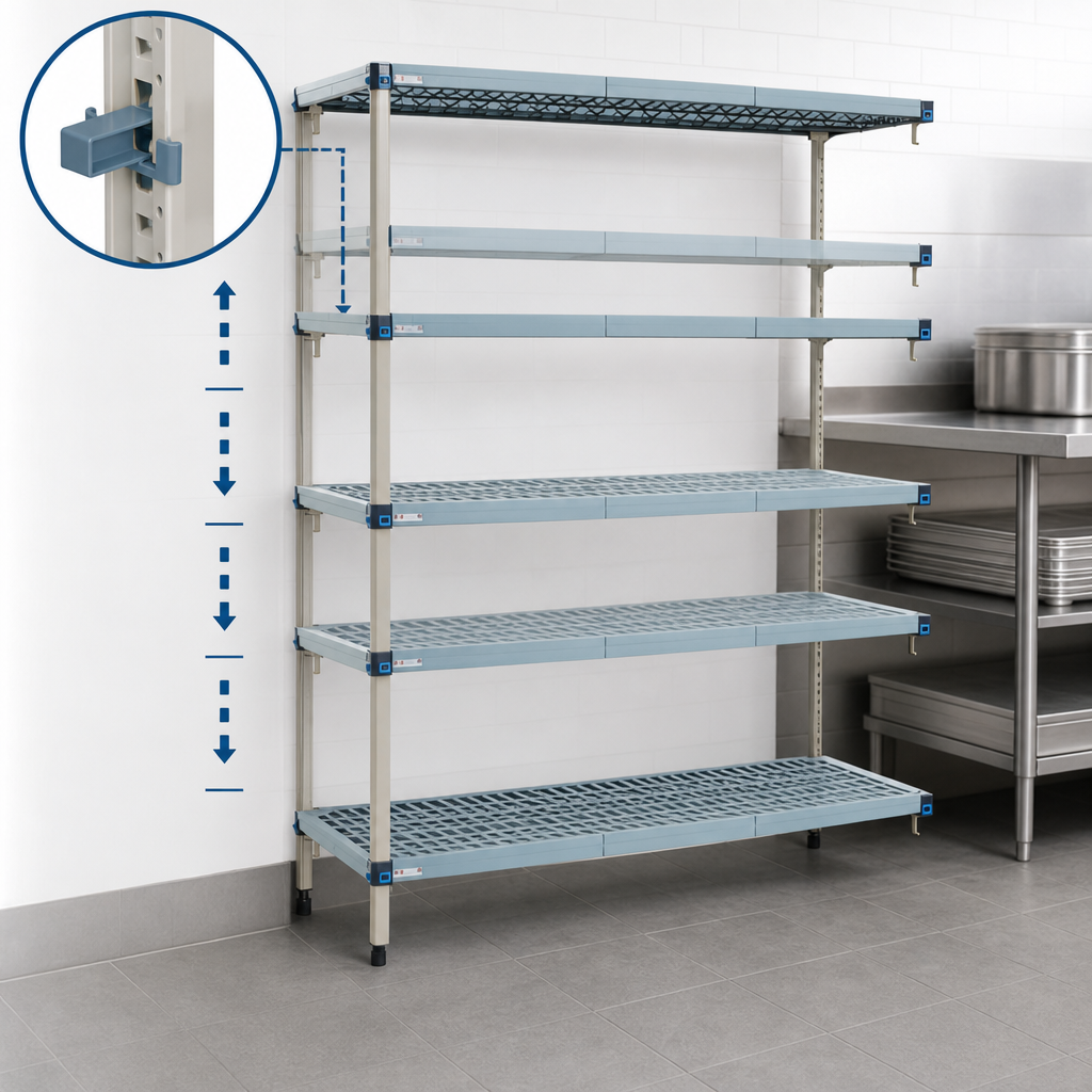 Quick-Adjust Shelves