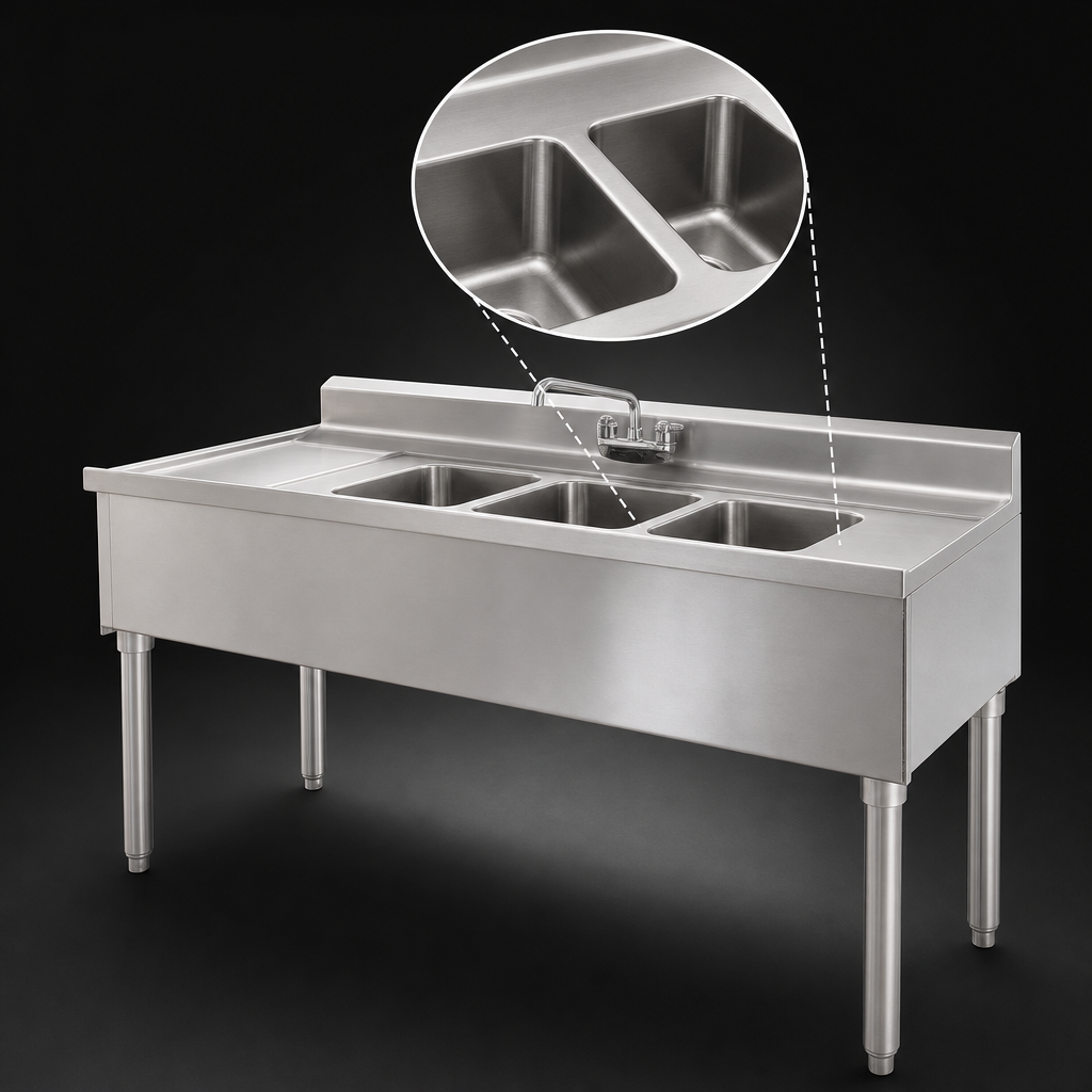 Two Deep-Drawn Compartments
