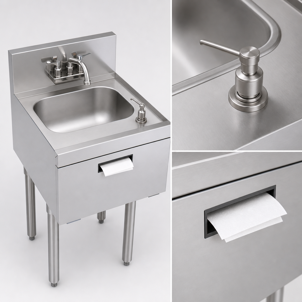 Built-In Soap & Towel Dispensers