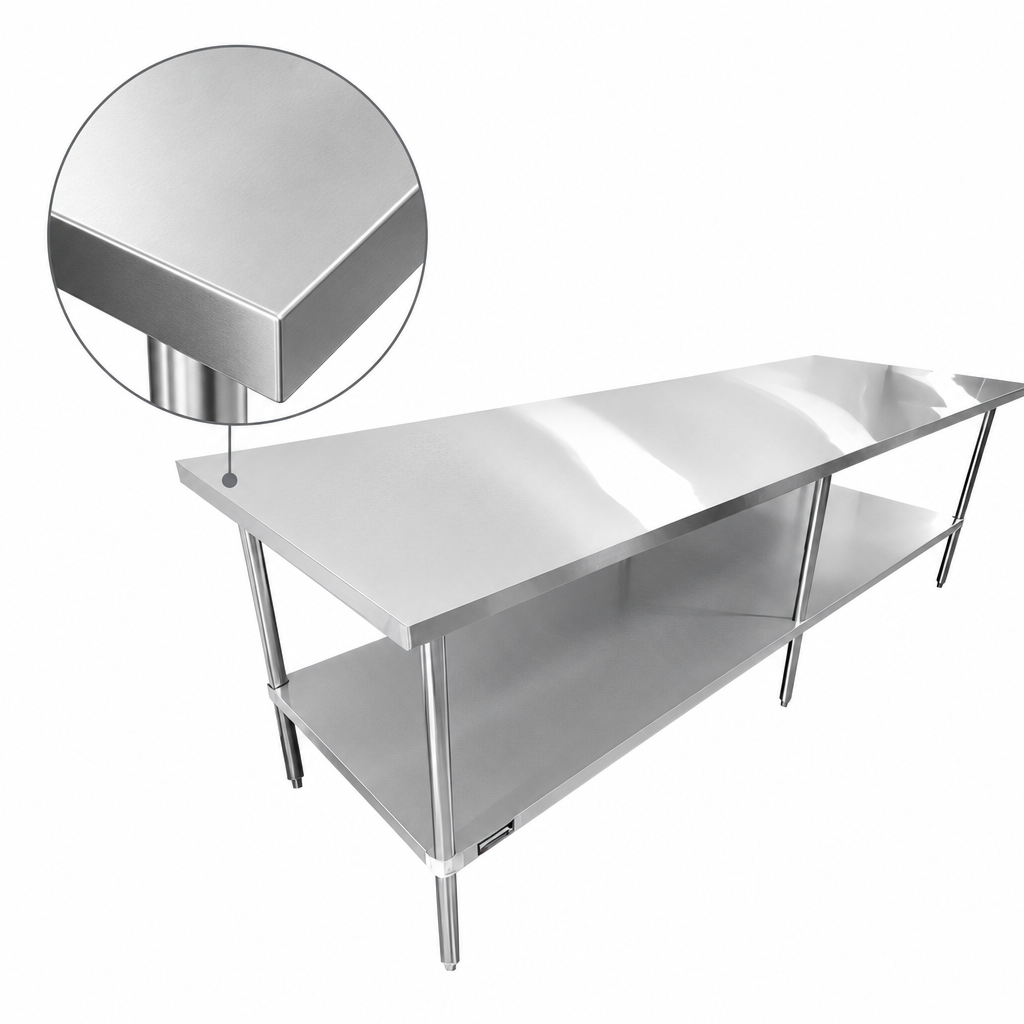 16-Gauge 304 Stainless Steel Top