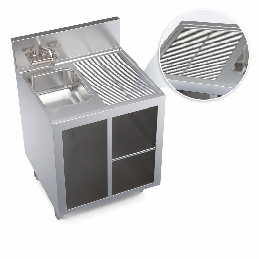 Right-Side Embossed Drainboard
