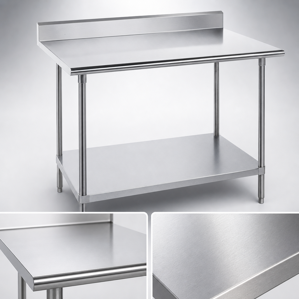 14-Gauge 304 Stainless Steel Top